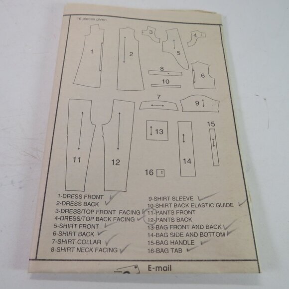 Simplicity 7980 Sewing Pattern size 7-10 Purse, Dress, Jacket, Sleeveless Top - Picture 4 of 10